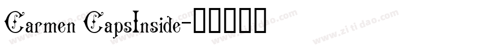Carmen CapsInside字体转换